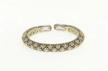 Load image into Gallery viewer, Sterling Silver John Hardy 18k Amethyst Designer Cuff Bracelet 6.5&quot;