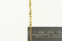Load image into Gallery viewer, 8K 1.6mm Cable Chain Classic Beaded Anklet Bracelet 11&quot; Yellow Gold
