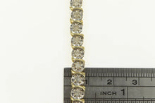 Load image into Gallery viewer, 10K 2.00 Ctw Classic Diamond Wavy Link Tennis Bracelet 7&quot; Yellow Gold