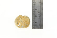 Load image into Gallery viewer, 14K 0.21 Ct Diamond Soaring Eagle Patriotic Ring Yellow Gold