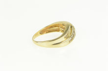 Load image into Gallery viewer, 14K Baguette Diamond Wavy Vintage Statement Ring Yellow Gold