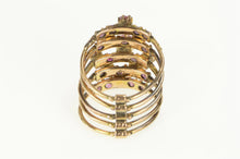 Load image into Gallery viewer, 14K Victorian Natural Ruby Tiered Antique Band Ring Yellow Gold