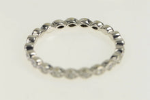 Load image into Gallery viewer, 14K Ornate Scalloped Diamond Wedding Band Ring White Gold