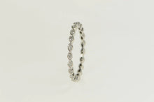 Load image into Gallery viewer, 14K Ornate Scalloped Diamond Wedding Band Ring White Gold