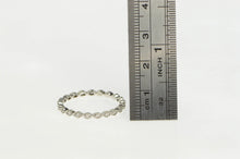 Load image into Gallery viewer, 14K Ornate Scalloped Diamond Wedding Band Ring White Gold