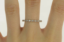 Load image into Gallery viewer, 14K Ornate Scalloped Diamond Wedding Band Ring White Gold