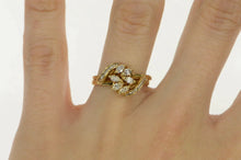 Load image into Gallery viewer, 14K 0.75 Ctw Marquise Diamond Wedding Band Set Ring Yellow Gold