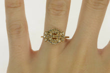 Load image into Gallery viewer, 14K 1.00 Ctw Classic Diamond Vintage Cluster Ring Yellow Gold