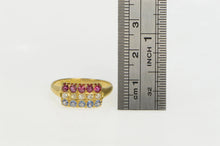 Load image into Gallery viewer, 18K 1913 1.10Ctw OEC Diamond Sapphire Ruby Band Ring Yellow Gold