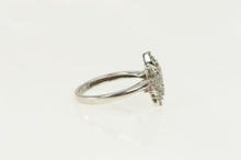 Load image into Gallery viewer, 10K 0.25 Ctw Pave Diamond Encrusted Bypass Ring White Gold