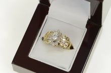 Load image into Gallery viewer, 14K 1.61 Ctw Marquise Diamond Halo Engagement Ring Yellow Gold