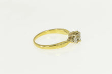 Load image into Gallery viewer, 18K 1.30 Ctw VS Round Trillion Diamond Engagement Ring Yellow Gold