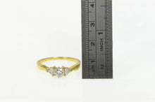 Load image into Gallery viewer, 18K 1.30 Ctw VS Round Trillion Diamond Engagement Ring Yellow Gold