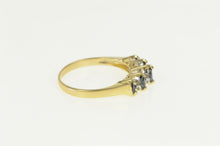 Load image into Gallery viewer, 14K Marquise Sapphire Diamond Accent Vintage Ring Yellow Gold