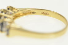 Load image into Gallery viewer, 14K Marquise Sapphire Diamond Accent Vintage Ring Yellow Gold
