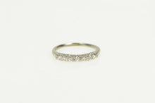 Load image into Gallery viewer, 18K 1940&#39;s Diamond Classic Vintage Wedding Band Ring White Gold