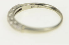 Load image into Gallery viewer, 18K 1940&#39;s Diamond Classic Vintage Wedding Band Ring White Gold