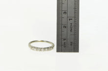 Load image into Gallery viewer, 18K 1940&#39;s Diamond Classic Vintage Wedding Band Ring White Gold