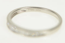 Load image into Gallery viewer, Platinum 0.18 Ctw Classic Diamond Niru Wedding Band Ring
