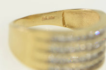 Load image into Gallery viewer, 10K 0.80 Ctw Diamond Tiered Statement Band Ring Yellow Gold