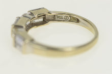 Load image into Gallery viewer, 10K Baguette &amp; Round Classic Travel Wedding Ring White Gold