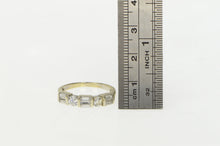 Load image into Gallery viewer, 10K Baguette &amp; Round Classic Travel Wedding Ring White Gold