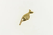 Load image into Gallery viewer, 14K 3D Puffy Fish Pisces Astrology Zodiac Sign Charm/Pendant Yellow Gold