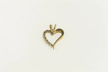 Load image into Gallery viewer, 10K Diamond Classic Heart Love Symbol Pendant Yellow Gold