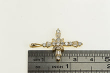 Load image into Gallery viewer, 14K 1.38 Ctw Diamond Cross Christian Faith Pendant Yellow Gold
