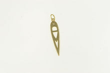 Load image into Gallery viewer, 14K Diamond Geometric Abstract Teardrop Charm/Pendant Yellow Gold