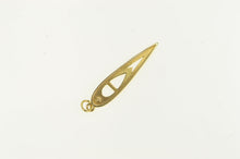 Load image into Gallery viewer, 14K Diamond Geometric Abstract Teardrop Charm/Pendant Yellow Gold