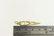 Load image into Gallery viewer, 14K Diamond Geometric Abstract Teardrop Charm/Pendant Yellow Gold