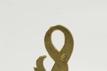 Load image into Gallery viewer, 14K F Cursive Letter Initial Name Monogram Charm/Pendant Yellow Gold
