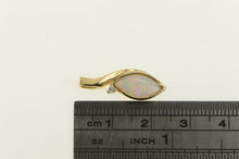 Load image into Gallery viewer, 14K Marquise Opal Diamond Accent Vintage Pendant Yellow Gold