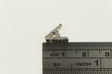 Load image into Gallery viewer, 14K Diamond Encrusted Letter A Monogram Charm/Pendant White Gold