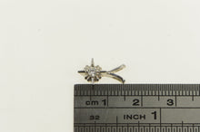 Load image into Gallery viewer, 14K 1940&#39;s Diamond Solitaire Star Vintage Pendant White Gold
