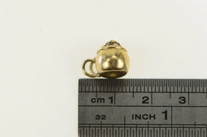 14K 3D Pot of Gold Bucket End of the Rainbow Charm/Pendant Yellow Gold