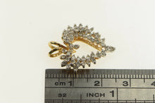 Load image into Gallery viewer, 14K 0.75 Ctw Diamond Cluster Heart Love Vintage Pendant Yellow Gold