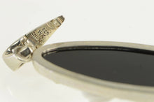 Load image into Gallery viewer, Sterling Silver Carved Onyx Floral Rose Bouquet Statement Pendant