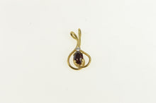 Load image into Gallery viewer, 14K Garnet Diamond Accent Vintage Classic Pendant Yellow Gold