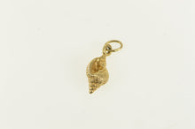 Load image into Gallery viewer, 14K 3D Conch Sea Shell Beach Ocean Motif Charm/Pendant Yellow Gold