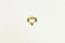 Load image into Gallery viewer, 14K Puffy Heart Love Symbol Cut Out Charm/Pendant Yellow Gold