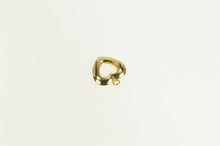 Load image into Gallery viewer, 14K Puffy Heart Love Symbol Cut Out Charm/Pendant Yellow Gold