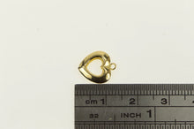 Load image into Gallery viewer, 14K Puffy Heart Love Symbol Cut Out Charm/Pendant Yellow Gold