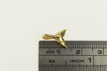 Load image into Gallery viewer, 14K Whale Fluke Back Fin Tail Ocean Animal Charm/Pendant Yellow Gold