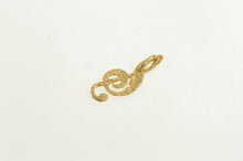 Load image into Gallery viewer, 14K Treble Clef Music Symbol Musician Charm/Pendant Yellow Gold