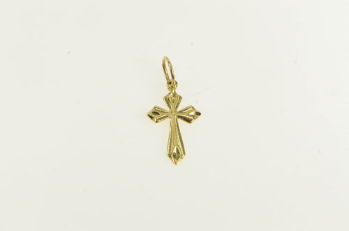 14K Christian Faith Cross Symbol Classic Charm/Pendant Yellow Gold