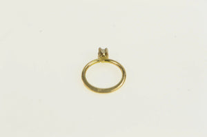 14K Diamond Engagement Promise Cute Ring Charm/Pendant Yellow Gold