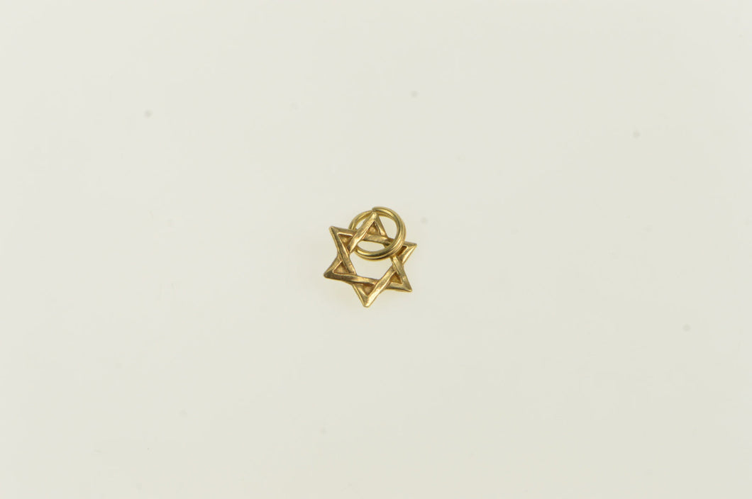 10K Jewish Faith Star of David Symbol Charm/Pendant Yellow Gold