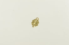 Load image into Gallery viewer, 14K Shamrock Four Leaf Clover Good Luck Charm/Pendant Yellow Gold